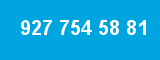 927 754 58 81 927 754 58 81